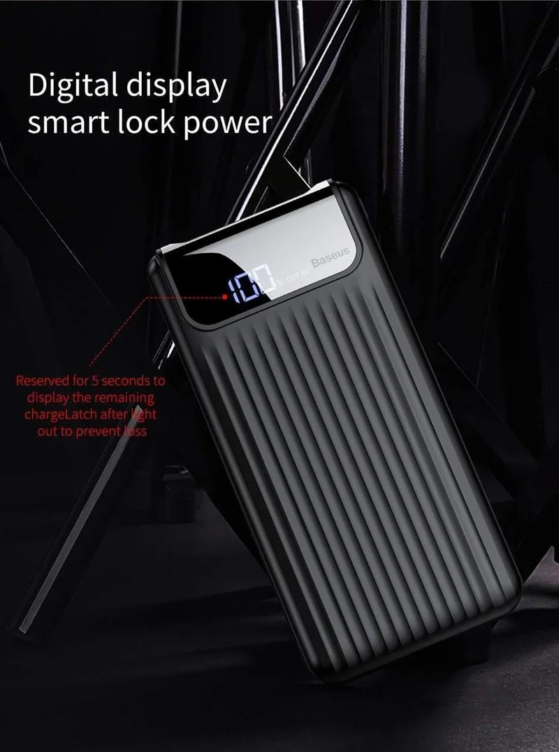 Baseus 10000mAh QC3.0 Schnelllade-Powerbank für iPhone Samsung S9 S9 Plus Note 9 Xiaomi PowerBank USB-Schnelllade-Powerbank