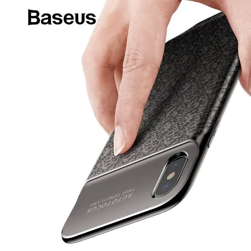 Baseus 3500mAh Akkuhülle für iPhone X Power Bank Ladehülle Tragbare dünne Powerbank Akkuladegerät Hülle für iPhone X