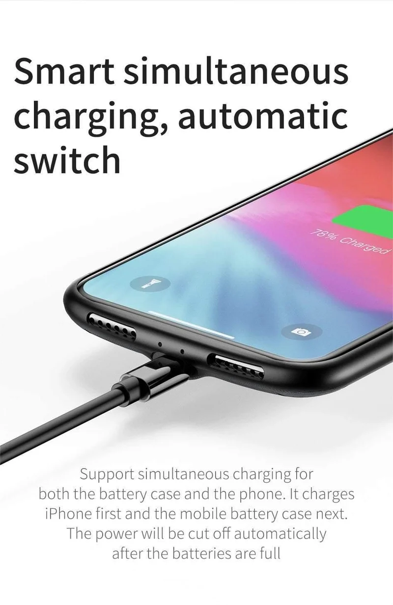 Baseus 4000 mAh Akku-Hülle für iPhone X Xs 5.8 2018 Power Bank Ladegerät Hülle für iPhone Xs X Powerbank Ladehülle