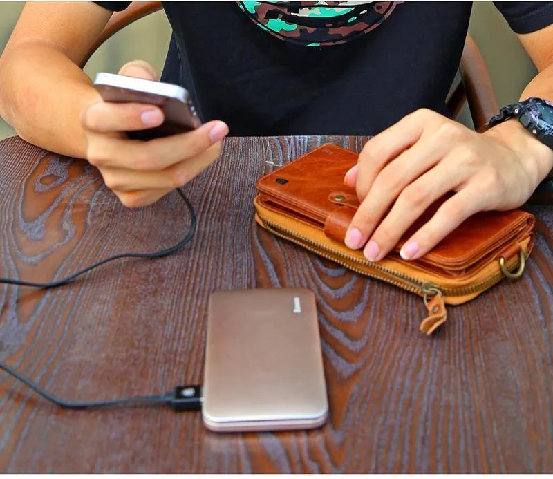 Baseus 5000mAh Power Bank Dual USB-Eingang schnelles Aufladen Tragbares externes Akku-Ladegerät für iPhone 7 Samsung S8 Huawei Xiaomi