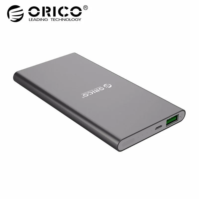 ORICO Schnellladestrombank 5000mAh USB LED Powerbank Externes Ladegerät für Mobiltelefone Tablets Poverbank für Xiaomi