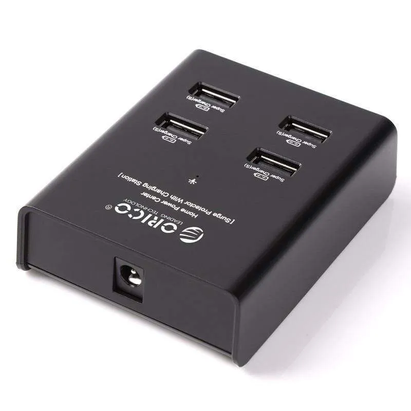 ORICO Ladegerät Handy Ladegerät USB Tablet Ladegerät für iPhone X 8 7 Samsung S8 Xiaomi Tablet Power Bank iPad Schwarz