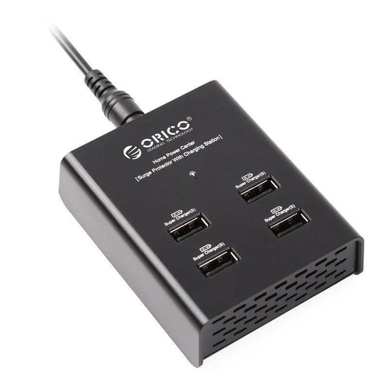 ORICO Ladegerät Handy Ladegerät USB Tablet Ladegerät für iPhone X 8 7 Samsung S8 Xiaomi Tablet Power Bank iPad Schwarz