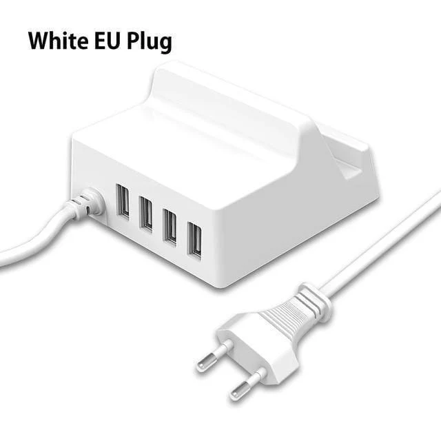 USB Ladegerät Halter ORICO 4 Ports Desktop Smart Ladegerät mit Handy / Tablet Halterung für Samsung iphone Power Bank - (CHK-4U)