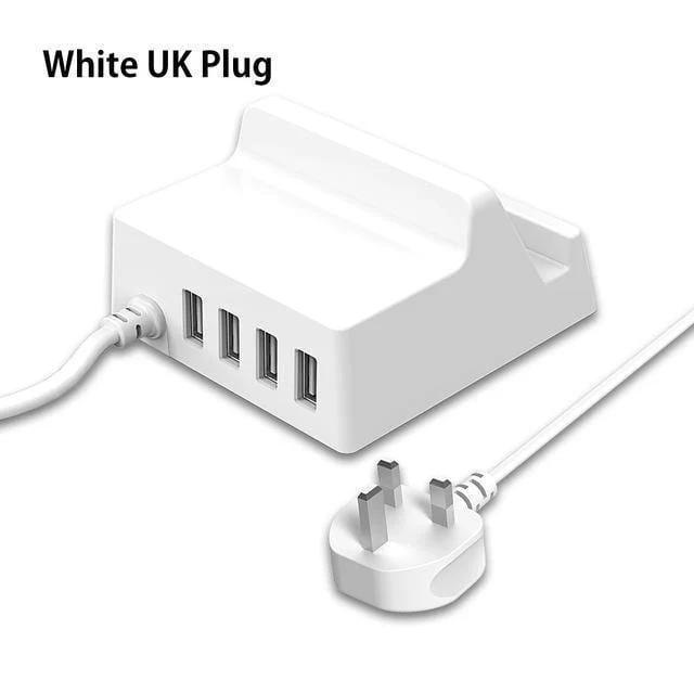 USB Ladegerät Halter ORICO 4 Ports Desktop Smart Ladegerät mit Handy / Tablet Halterung für Samsung iphone Power Bank - (CHK-4U)