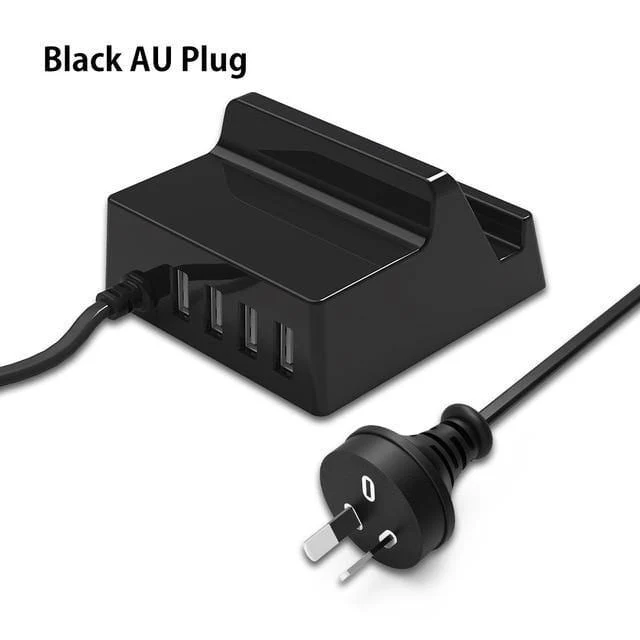 USB Ladegerät Halter ORICO 4 Ports Desktop Smart Ladegerät mit Handy / Tablet Halterung für Samsung iphone Power Bank - (CHK-4U)
