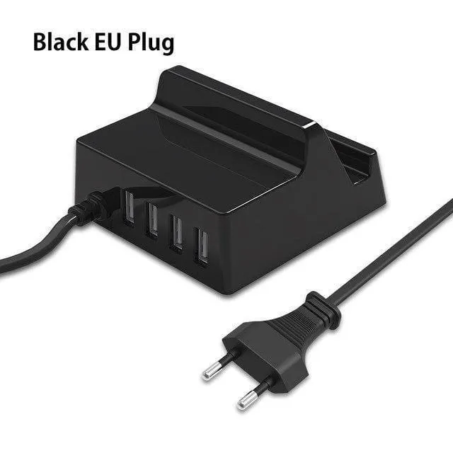 USB Ladegerät Halter ORICO 4 Ports Desktop Smart Ladegerät mit Handy / Tablet Halterung für Samsung iphone Power Bank - (CHK-4U)