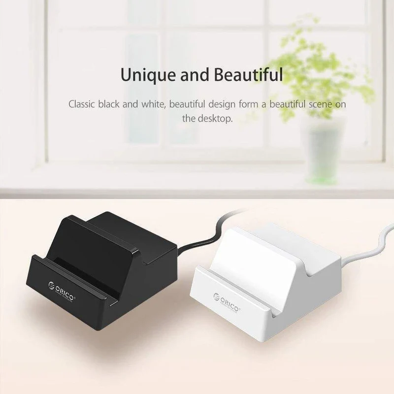 USB Ladegerät Halter ORICO 4 Ports Desktop Smart Ladegerät mit Handy / Tablet Halterung für Samsung iphone Power Bank - (CHK-4U)