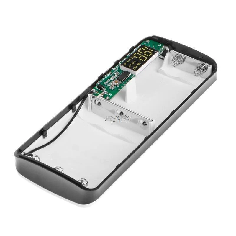 3 USB-Anschlüsse 5x 18650 DIY tragbarer Batteriehalter LCD-Display Energienbank-Kasten Kasten Z07 Drop Ship