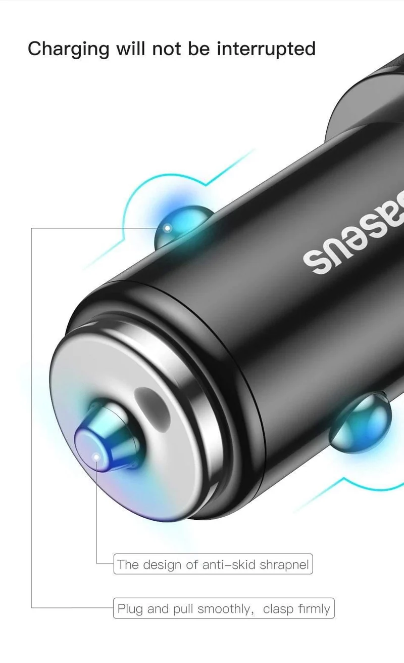 Baseus Schnelles Autotelefonladegerät für iPhone USB Typ C PD Quick Charge 3.0 QC3.0 Autoladegerät für Samsung S9 Xiaomi Mi8 Autoladegerät