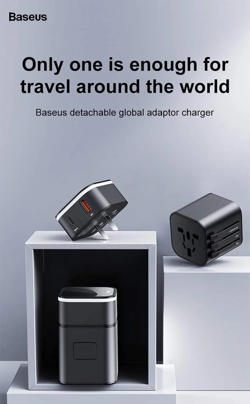 Baseus 18W Reise EU USB Ladegerät Unterstützt Quick Charge 3.0 für Samsung Telefon Ladegerät PD 3.0 Ladegerät für iPhone Chargeur USB