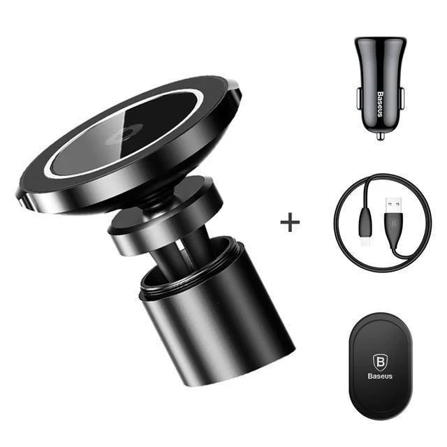 Baseus Qi Auto Drahtlose Ladegerät Magnetische Telefon Halter Für iPhone XS Samsung Drahtlose Aufladen Auto Halterung Handy Halter Stehen
