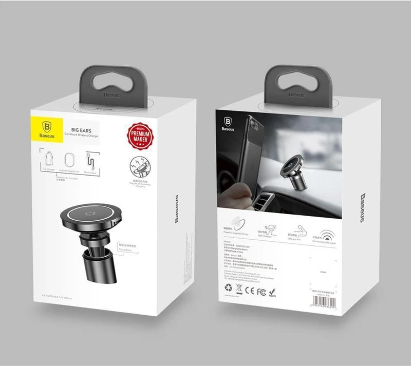 Baseus Qi Auto Drahtlose Ladegerät Magnetische Telefon Halter Für iPhone XS Samsung Drahtlose Aufladen Auto Halterung Handy Halter Stehen