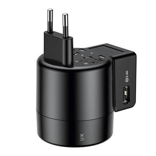 Baseus Universal-USB-Reiseladegerät für Samsung Galaxy S8 S9 Plus Whirl USB-AC-betriebener tragbarer Reise-Telefonladegerät-Adapter