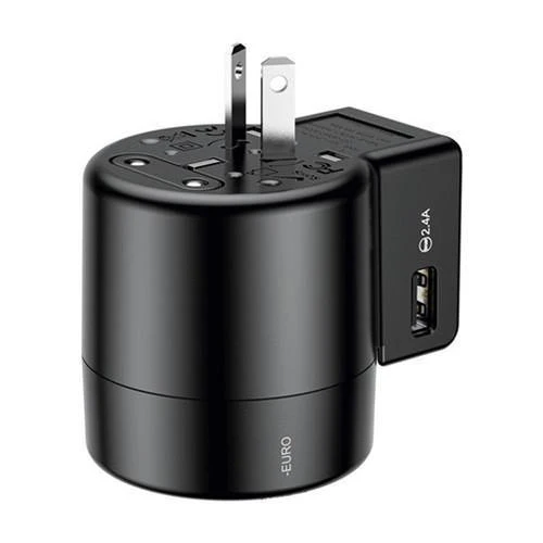 Baseus Universal-USB-Reiseladegerät für Samsung Galaxy S8 S9 Plus Whirl USB-AC-betriebener tragbarer Reise-Telefonladegerät-Adapter