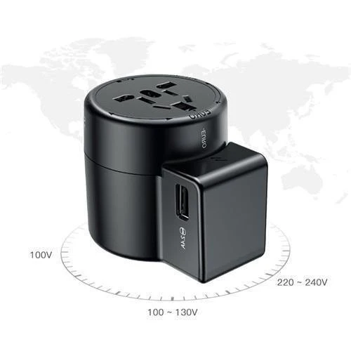 Baseus Universal-USB-Reiseladegerät für Samsung Galaxy S8 S9 Plus Whirl USB-AC-betriebener tragbarer Reise-Telefonladegerät-Adapter