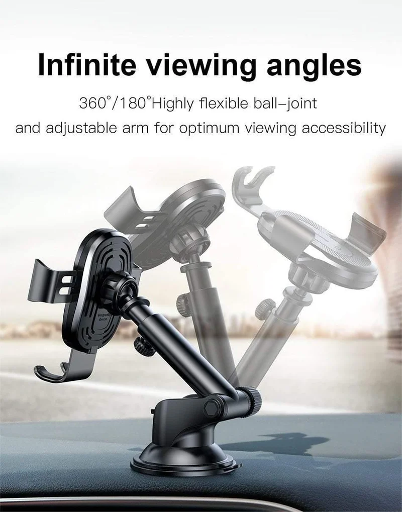 Baseus 2 in1 Qi Kabelloses Autoladegerät für iPhone X XS XR Samsung S9 Schnelles kabelloses Ladegerät Autohalterung Handyhalter