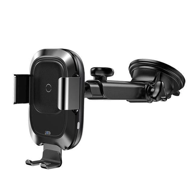 Baseus Qi Car Wireless Charger für iPhone Handy-Ladegerät Infrarot-Induktion Schnelle kabellose Aufladung Autotelefonhalter Ständer
