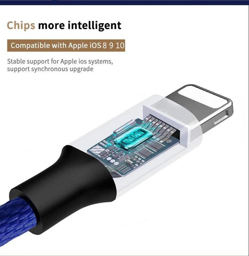 Baseus USB-Kabel für iPhone X 8 7 Plus Schnellladekabel Handy USB-Datenkabel für iPhone 5 6 6s iPad USB-Ladekabel