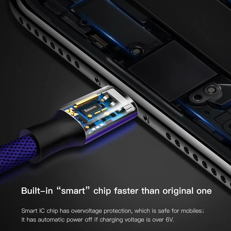 Baseus USB-Kabel für iPhone X 8 7 Plus Schnellladekabel Handy USB-Datenkabel für iPhone 5 6 6s iPad USB-Ladekabel