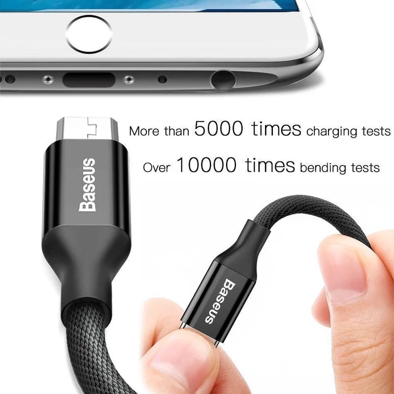 Baseus USB-Kabel für iPhone X 8 7 Plus Schnellladekabel Handy USB-Datenkabel für iPhone 5 6 6s iPad USB-Ladekabel