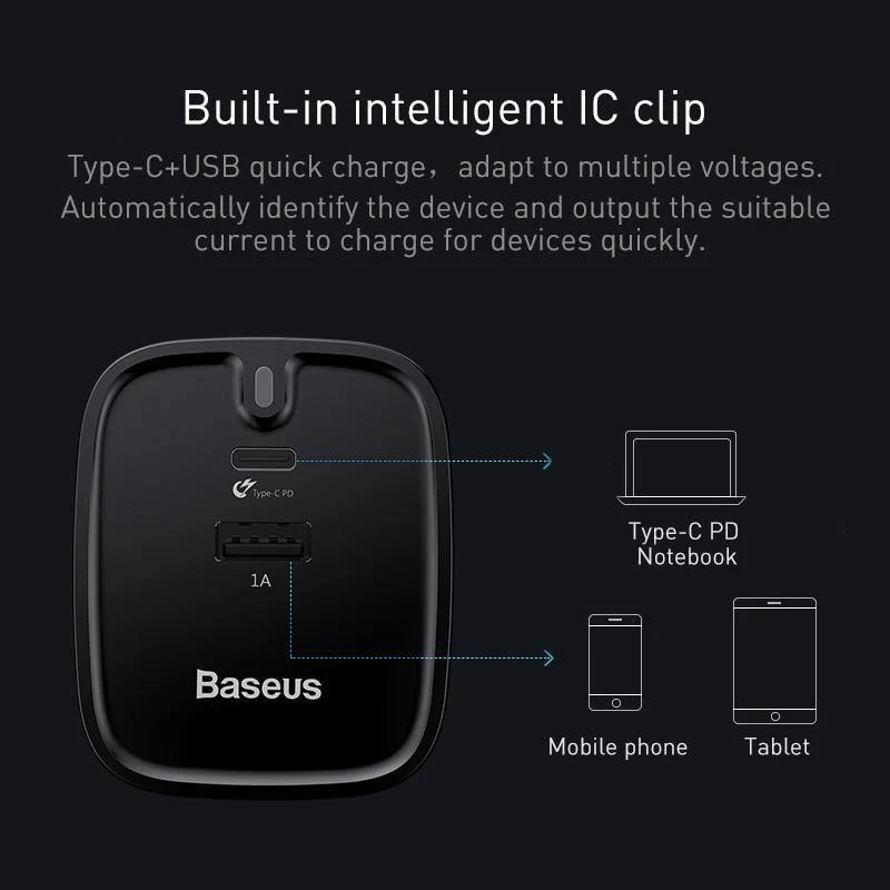 Baseus USB PD-Ladegerät für iPhone 30W Schnellladung UK-Stecker Typ-c-Adapter für Mobiltelefon Reisewand 3A Typ C PD USB-Ladegerät