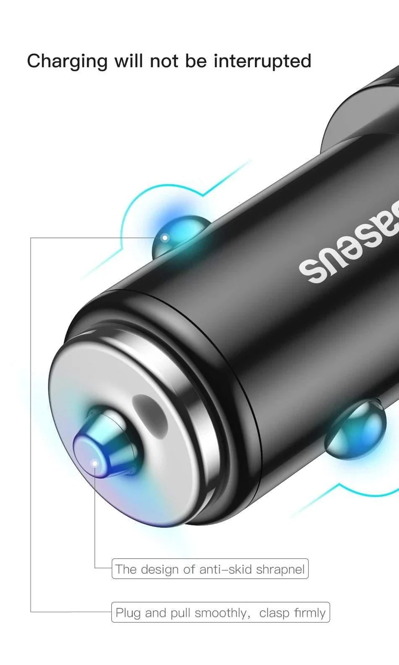 Baseus 3.4A Dual USB Autoladegerät für iPhone xs Samsung Xiaomi iPad 2 Port LED Autoladegerät für Mobiltelefone Schnelles Autoladegerät