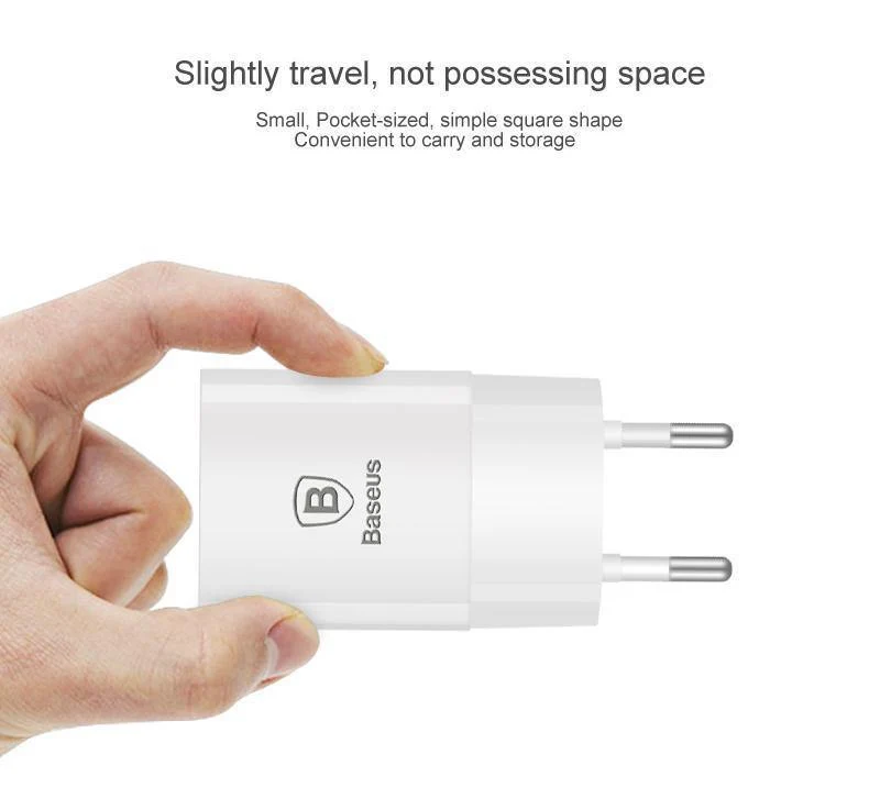 Baseus Universal USB Ladegerät EU Stecker Reise Wand Ladegerät Adapter Smart Handy Ladegerät Für iPhone Samsung Xiaomi Tablet