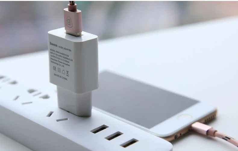 Baseus Universal USB Ladegerät EU Stecker Reise Wand Ladegerät Adapter Smart Handy Ladegerät Für iPhone Samsung Xiaomi Tablet