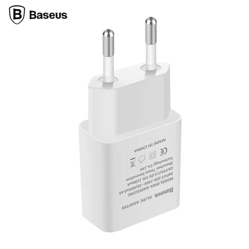 Baseus Universal USB Ladegerät EU Stecker Reise Wand Ladegerät Adapter Smart Handy Ladegerät Für iPhone Samsung Xiaomi Tablet