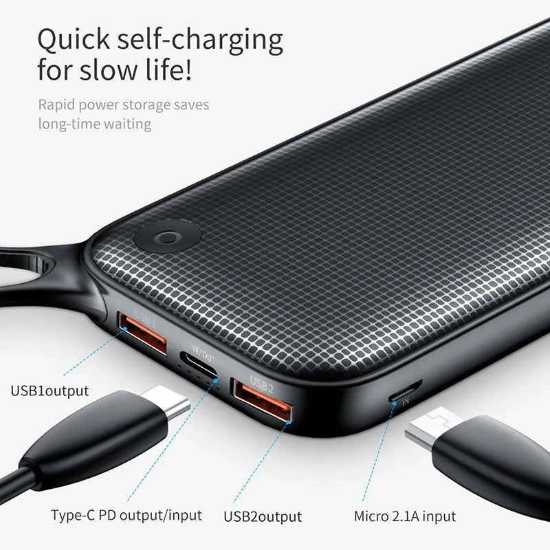 Baseus 20000mAh Dual USB Quick Charge 3.0 Power Bank für Samsung S9 iPhone X Xs Max Huawei Telefon Powerbank USB PD Schnellladung
