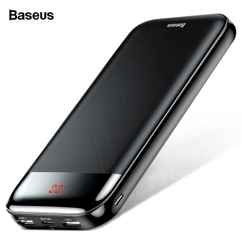 Baseus 20000 mAh Power Bank Für iPhone Xiaomi Tragbare 20000 mAh Powerbank Externe Batterie USB C PD Lade Ladegerät Poverbank