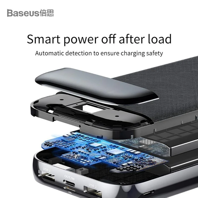 Baseus 20000 mAh Power Bank Für iPhone Xiaomi Tragbare 20000 mAh Powerbank Externe Batterie USB C PD Lade Ladegerät Poverbank