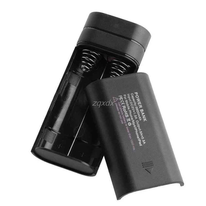 2x18650 Batterie Ladegerät 5V USB Mobile Power Bank Fall Kit DIY Box Telefon Fall Z17 Drop schiff