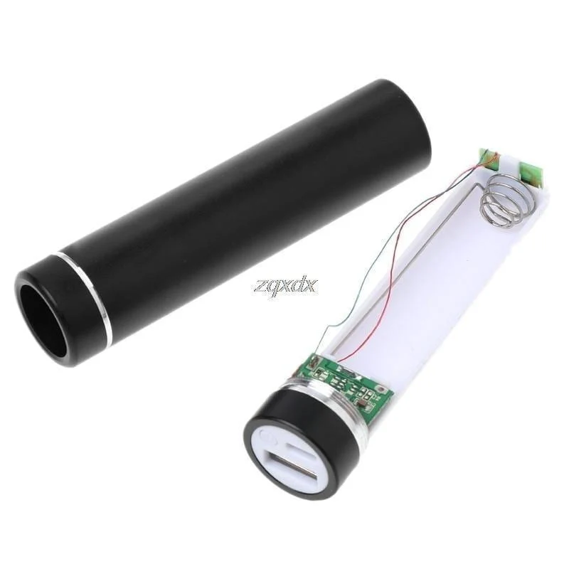 Aluminium 18650 Batterie DIY Power Bank Box Fall Mit LED Taschenlampe USB Ladegerät Für iPhone Für Huawei Xiaomi Smartphone Z07