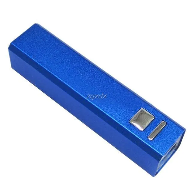 Aluminium USB Power Bank Fall 18650 Batterie Ladegerät Fall DIY Kit für iPhone 5S 6S Z17 Drop schiff