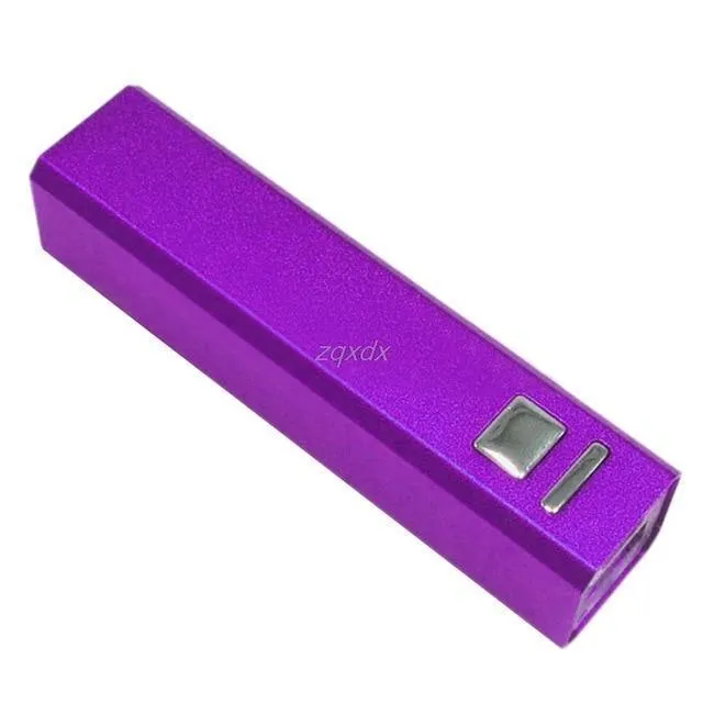 Aluminium USB Power Bank Fall 18650 Batterie Ladegerät Fall DIY Kit für iPhone 5S 6S Z17 Drop schiff