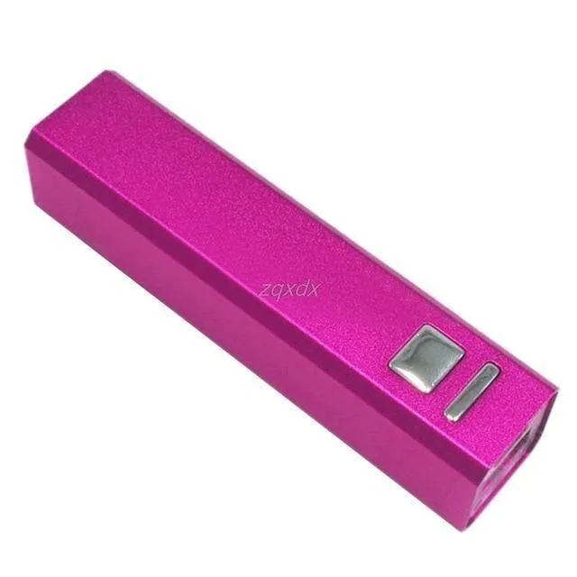 Aluminium USB Power Bank Fall 18650 Batterie Ladegerät Fall DIY Kit für iPhone 5S 6S Z17 Drop schiff