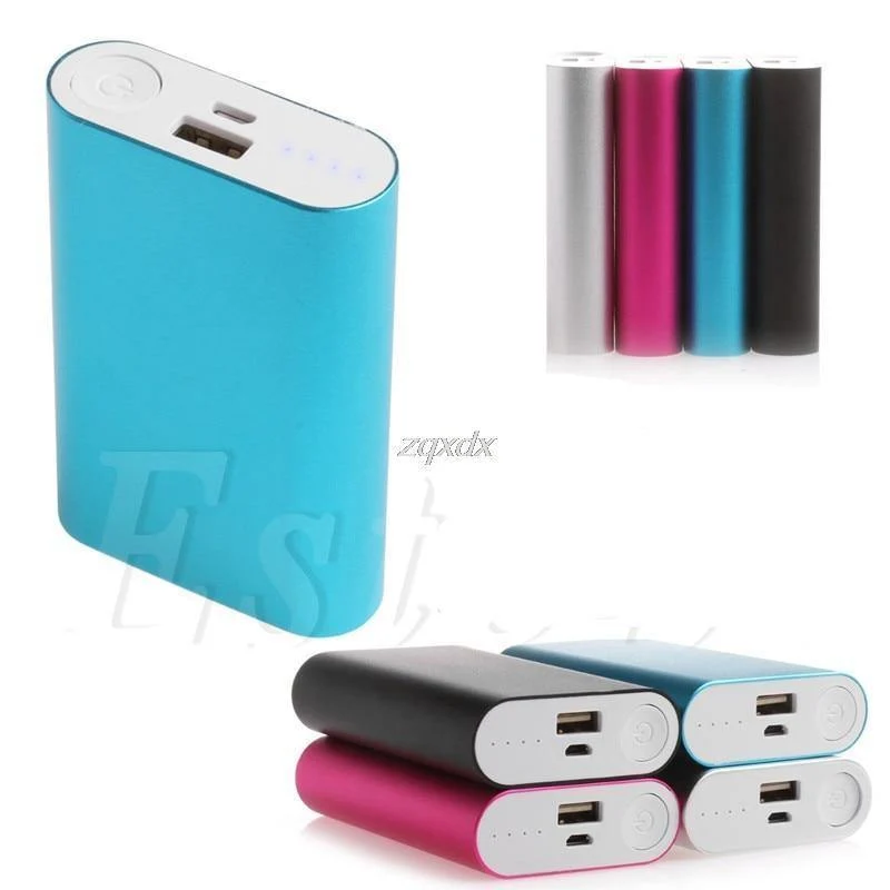 5V 1.5A Aluminium Power Bank Fall Kit 3X 18650 Batterie Ladegerät Fall Box für Handy Z17 Drop schiff