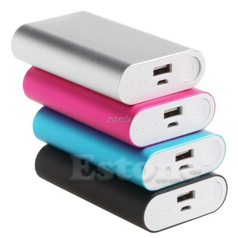 5V 1.5A Aluminium Power Bank Fall Kit 3X 18650 Batterie Ladegerät Fall Box für Handy Z17 Drop schiff