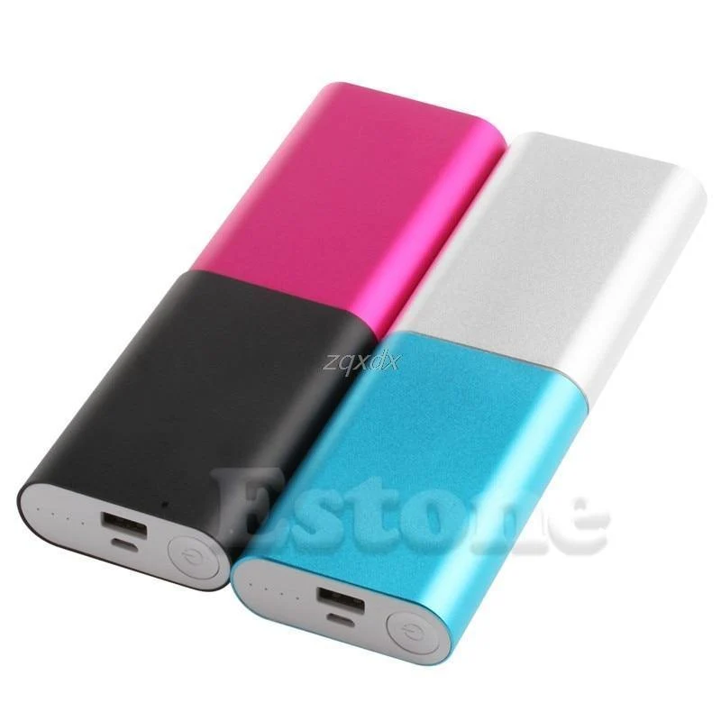5V 1.5A Aluminium Power Bank Fall Kit 3X 18650 Batterie Ladegerät Fall Box für Handy Z17 Drop schiff