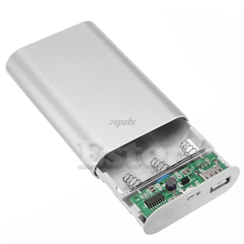5V 1.5A Aluminium Power Bank Fall Kit 3X 18650 Batterie Ladegerät Fall Box für Handy Z17 Drop schiff