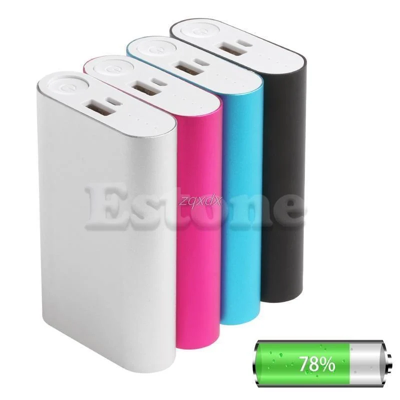 5V 1.5A Aluminium Power Bank Fall Kit 3X 18650 Batterie Ladegerät Fall Box für Handy Z17 Drop schiff
