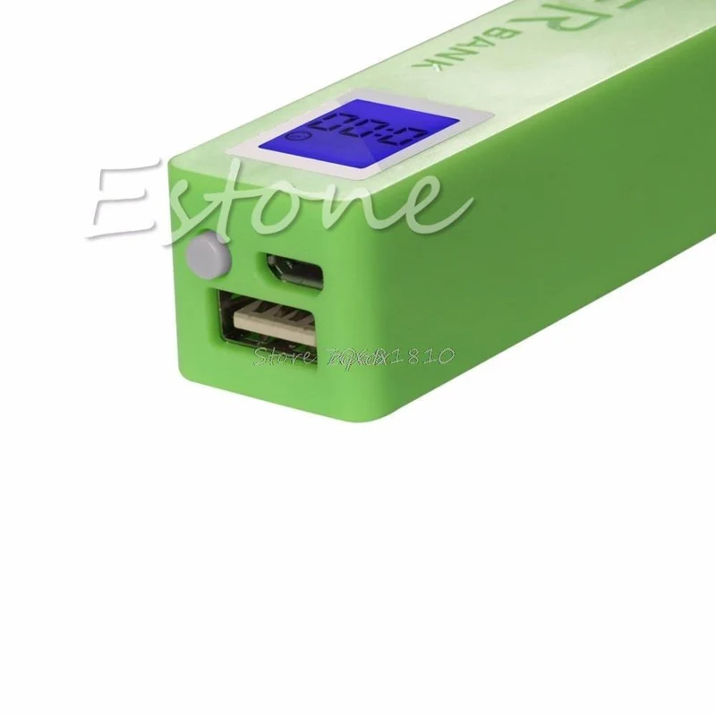 USB LCD Power Bank Fall 18650 Ladegerät DIY Box Kit Schwarz / Weiß Farben Z09 Drop Ship
