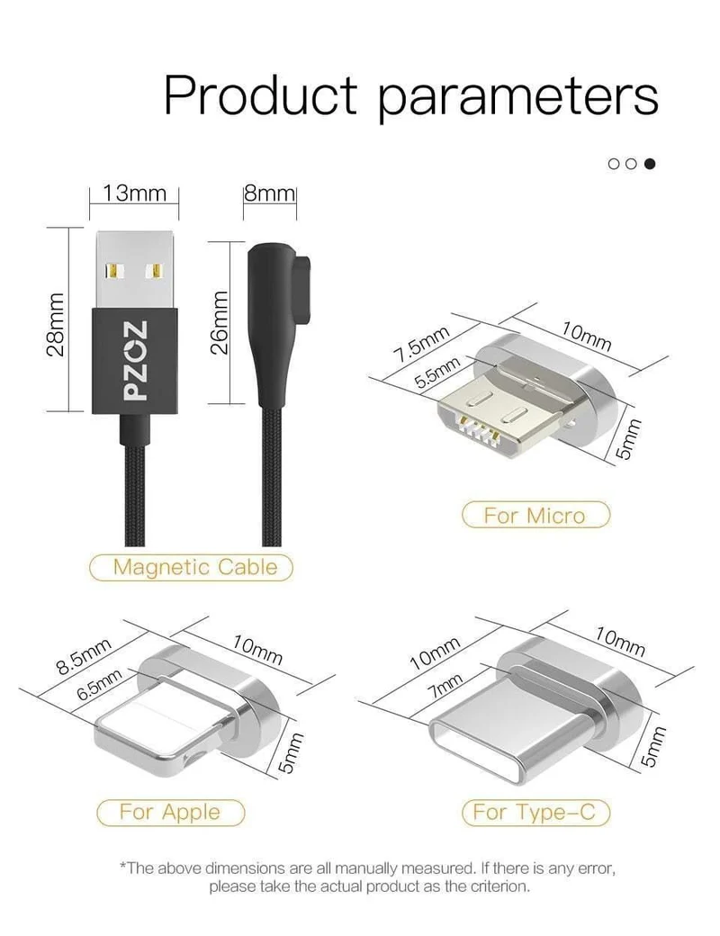 PZOZ 90 grad Micro USB Magnetkabel Schnellladeadapter Telefonkabel Microusb Android Daten Ladegerät Für Xiaomi redmi Tablet