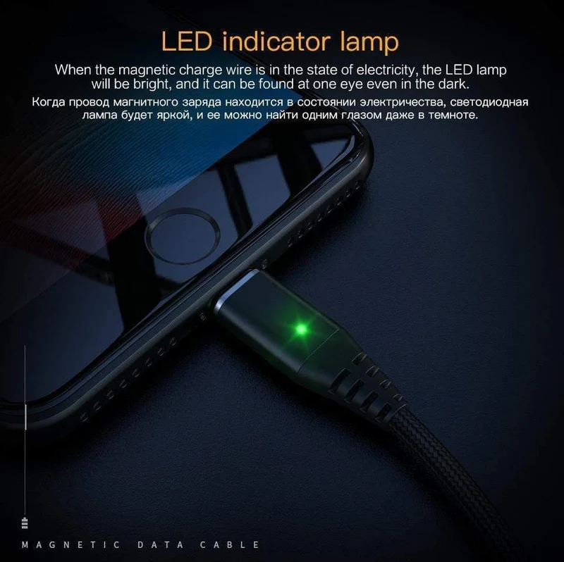 PZOZ Magnetkabel 2M Typ C Micro USB C Schnellladekabel Telefon MicroUSB Typ-C Magnetladegerät USB C Ladekabel für iPhone Xiaomi