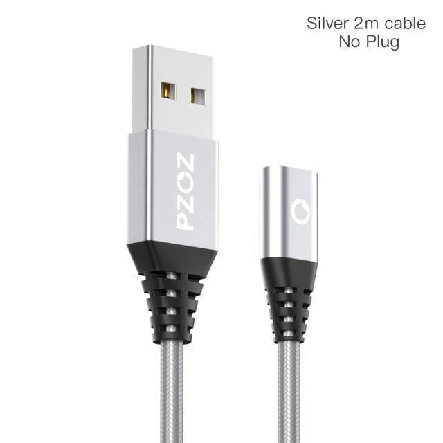 PZOZ Magnetkabel 2M Typ C Micro USB C Schnellladekabel Telefon MicroUSB Typ-C Magnetladegerät USB C Ladekabel für iPhone Xiaomi