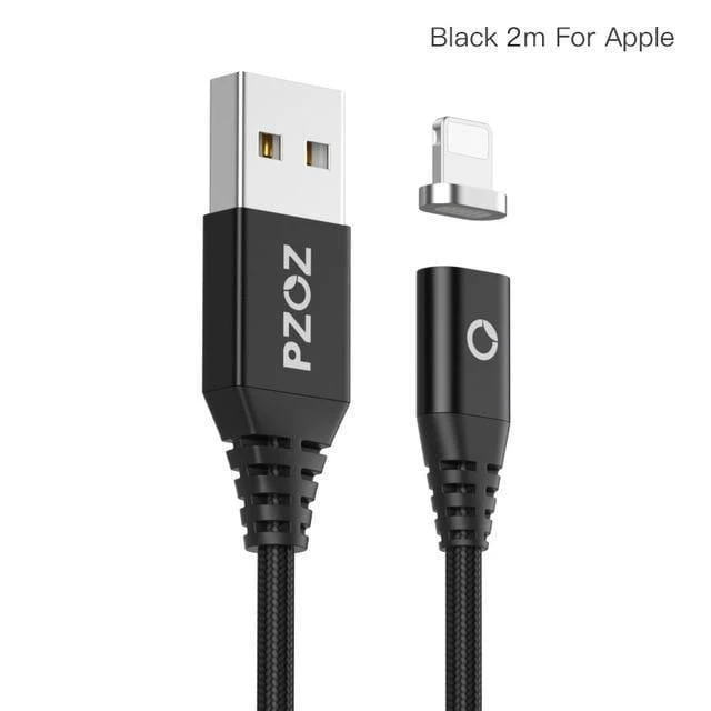 PZOZ Magnetkabel 2M Typ C Micro USB C Schnellladekabel Telefon MicroUSB Typ-C Magnetladegerät USB C Ladekabel für iPhone Xiaomi