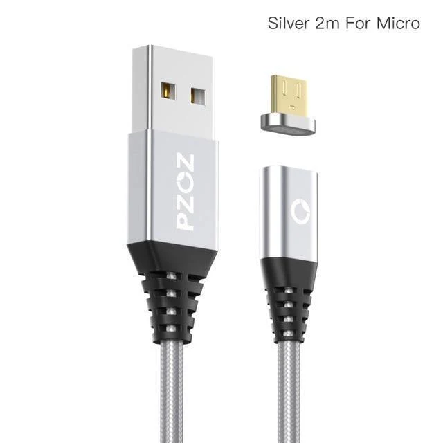 PZOZ Magnetkabel 2M Typ C Micro USB C Schnellladekabel Telefon MicroUSB Typ-C Magnetladegerät USB C Ladekabel für iPhone Xiaomi