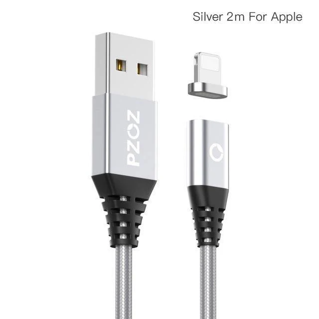 PZOZ Magnetkabel 2M Typ C Micro USB C Schnellladekabel Telefon MicroUSB Typ-C Magnetladegerät USB C Ladekabel für iPhone Xiaomi